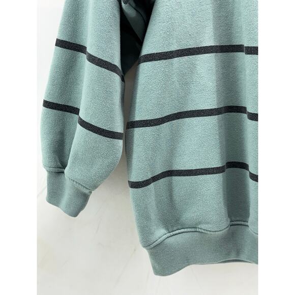 Vintage Women's poetic Adobe Flatts, large seafoam colored sweatshirt  - Picture 4 of 9